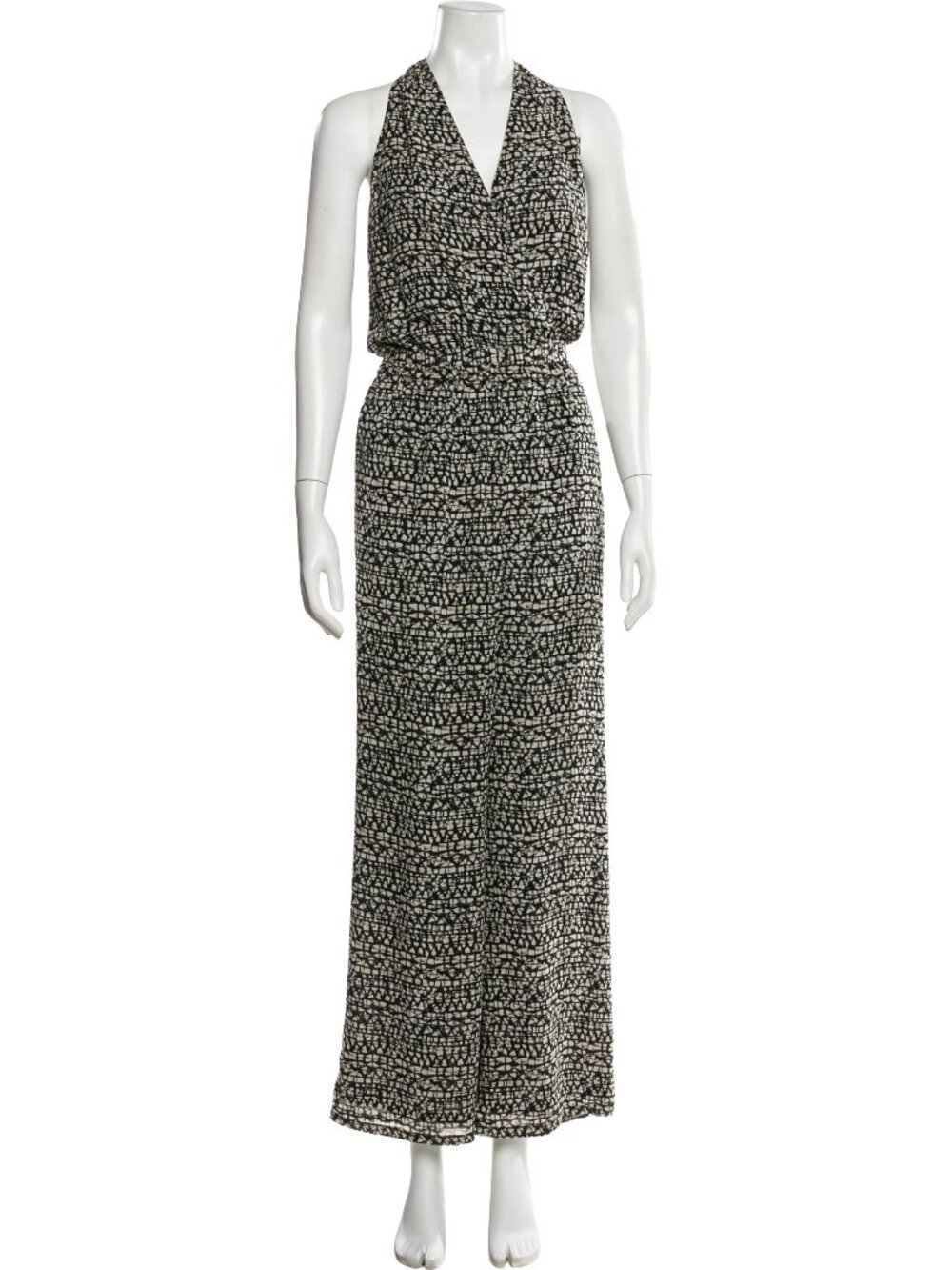 GUC Tory Burch Tribal Geo Silk jumpsuit Sz S